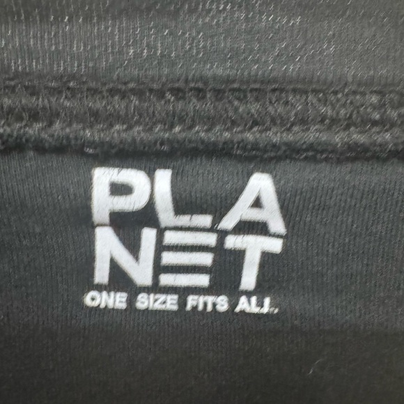 PLANET BY LAUREN G 100% PIMA COTTON RAW CUTLONG SLEEVE BLACK TUNIC TOP OSFM - Picture 3 of 4